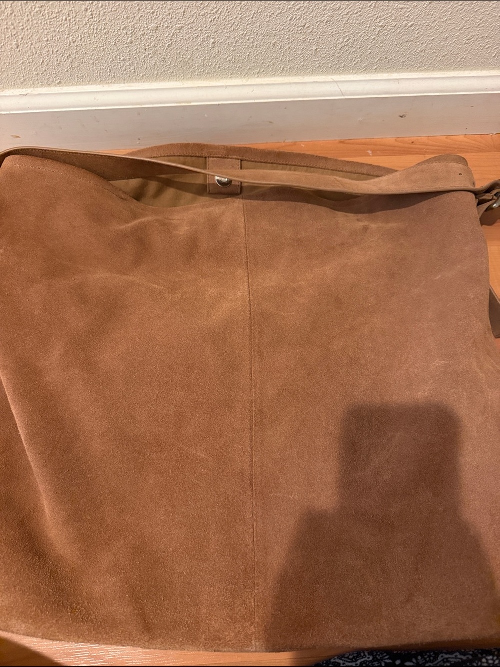 We The Free Suede Hobo Bag in Camel Brown - Picture 5 of 6